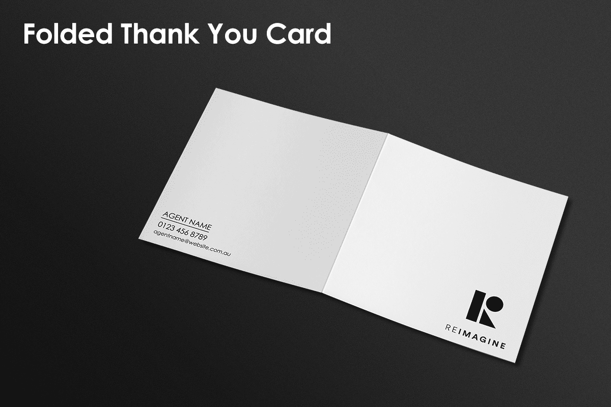 Folded Thank You Card