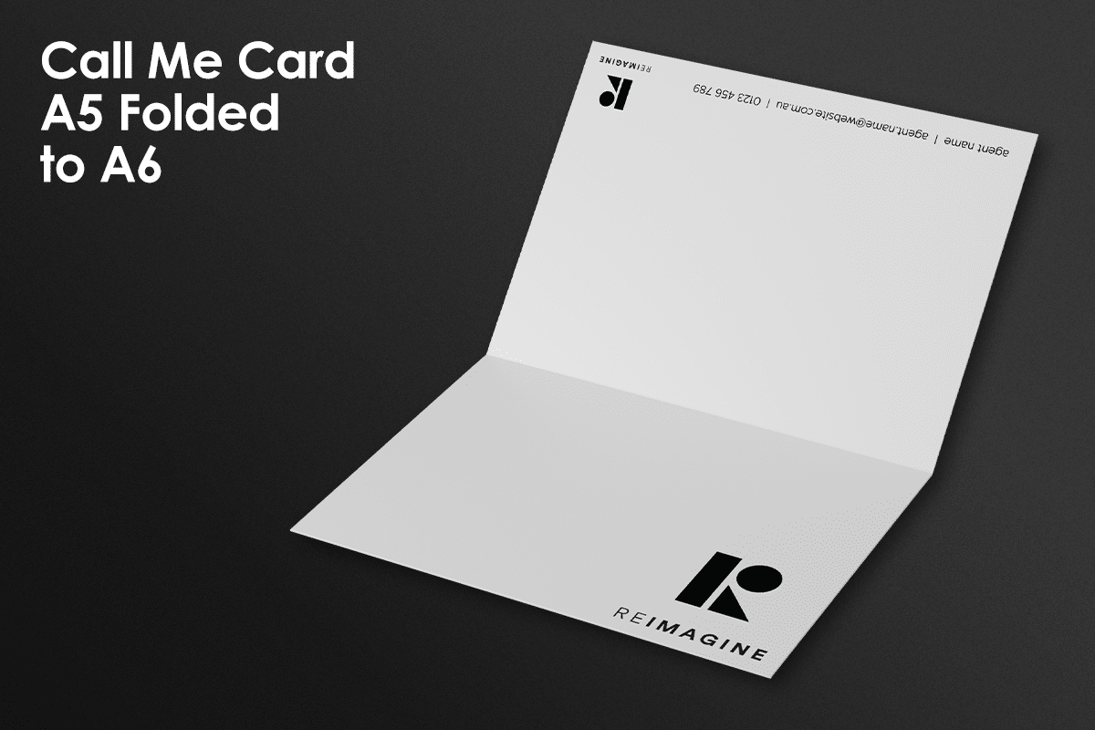 Call Me Cards - A5 Folded to A6