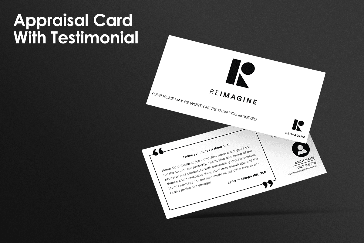 Appraisal Card with Testimonial
