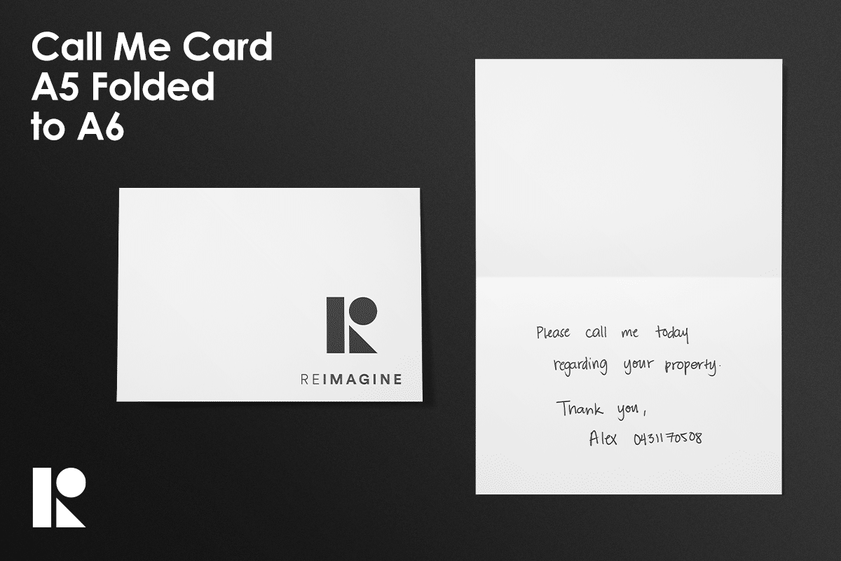 Call Me Cards – A5 Folded to A6